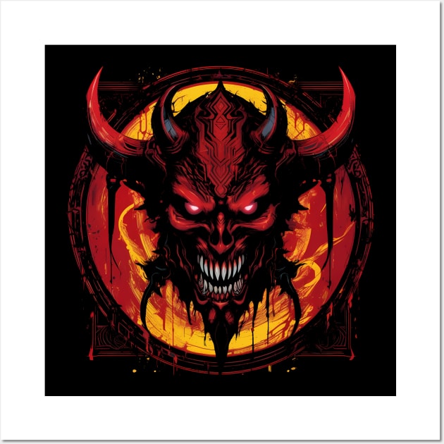 Demon Lord Wall Art by TaevasDesign